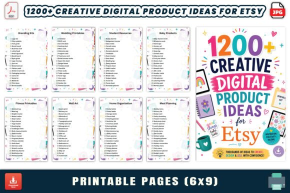 1200 Creative Digital Product Ideas