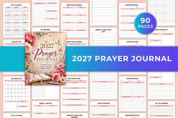 2027 Prayer Journal KDP Graphic: A Faithful Planning Tool for the New Year