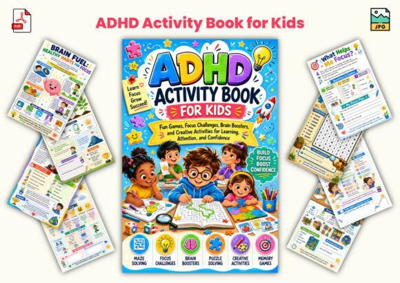 ADHD Activity Book for Kids