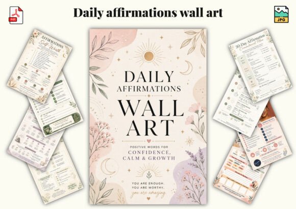 Daily Affirmations Wall Art: A Beautiful Way to Cultivate Positivity and Growth