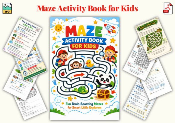 Maze Activity Book for Kids
