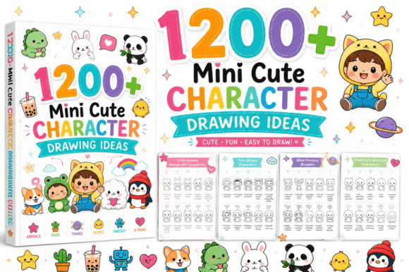 Mini Cute Character Drawing Ideas