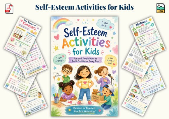 Self-Esteem Activities for Kids – Confidence Building Workbook