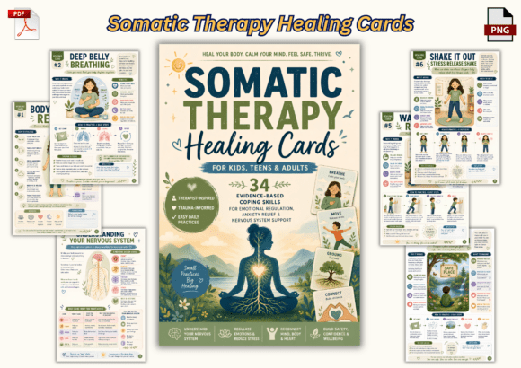 Somatic Therapy Healing Cards: A Powerful Tool for Emotional Regulation and Mind-Body Wellness