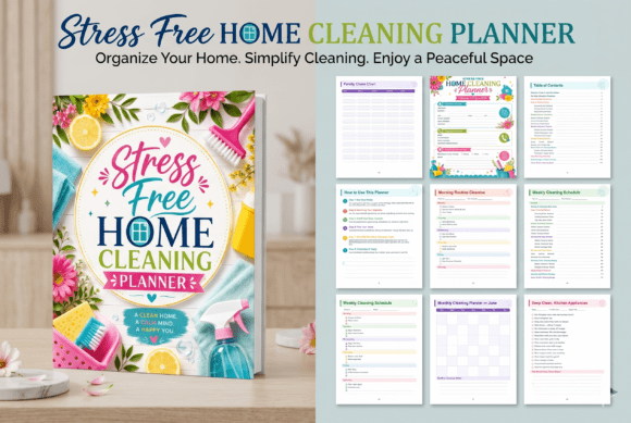 Stress Free Home Cleaning Planner – A Clean Home, A Calm Mind